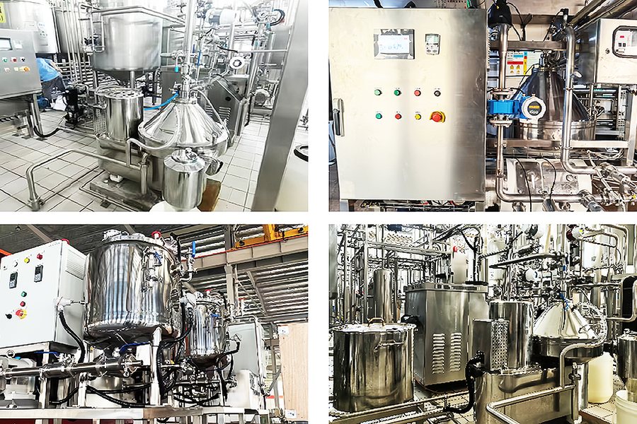 Dairy processing centrifuge application